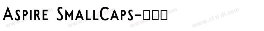Aspire SmallCaps字体转换